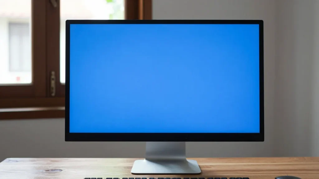 Máy tính để bàn hiện màn hình xanh lỗi Windows 11 trên bàn làm việc