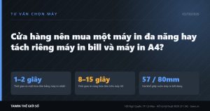 So sánh máy in bill và máy in A4 cho cửa hàng bán lẻ tại Cà Mau