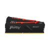 RAM DESKTOP KINGSTON FURY BEAST RGB (KF436C18BBAK2/32) 32GB (2X16GB) DDR4 3600MHZ